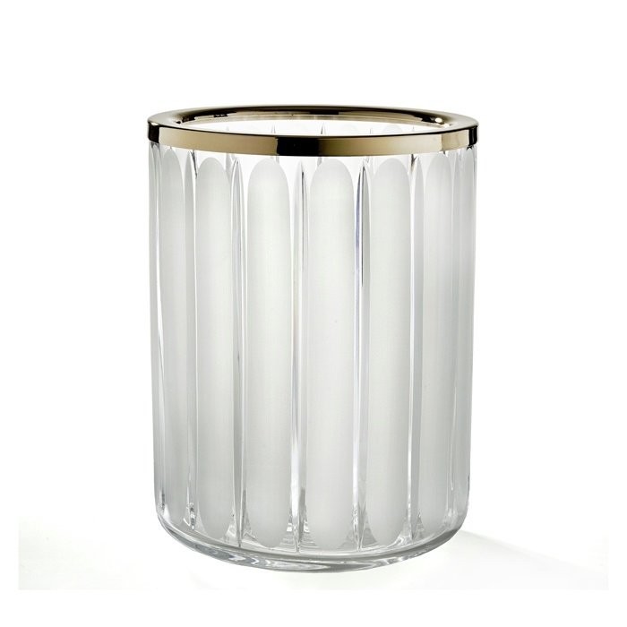 Ведро для мусора 10 L (прозрачный хрусталь | латунь), 3SC Montblanc Crystal - MB65ACROL