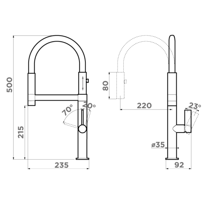 Omoikiri смеситель для кухни Osaka-C-WH латунь/хром/белый арт. 4994332