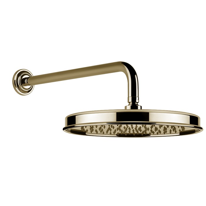 Gessi Верхний душ d328 мм., с настенным держателем 389 мм., Venti20, 65149#710 цвет: brass pvd