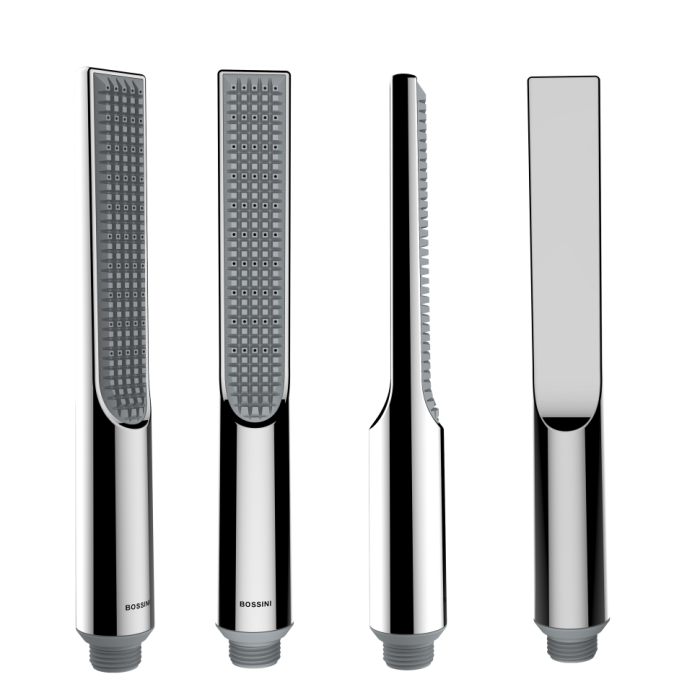 Bossini душевая колонна с однорычажным смесителем, верхним душем, ручным душем-палочкой, держателем и шлангом, apice, хром арт. l10508.030
