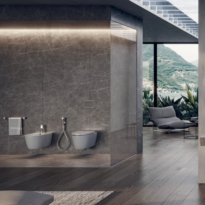 Bossini гигиенический комплект с лейкой, держателем и шлангом, apice, хром арт. ce4002.030