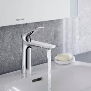 Duravit смеситель однорычажный для раковины м freshstart 165 мм, длина излива 135 мм, tulum, tu1021002010 цвет: хром