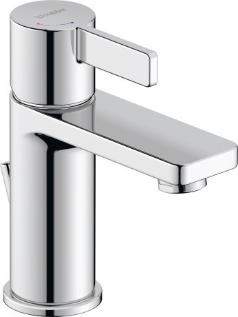 Duravit cмеситель однорычажный для раковины s freshstart с донным клапаном, d-neo, de1011001010 цвет: хром