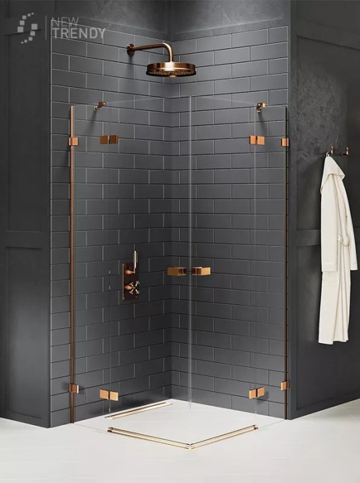 Душевое ограждение 120x90x200, New trendy Avexa copper brushed, браширо арт. EXK-3686