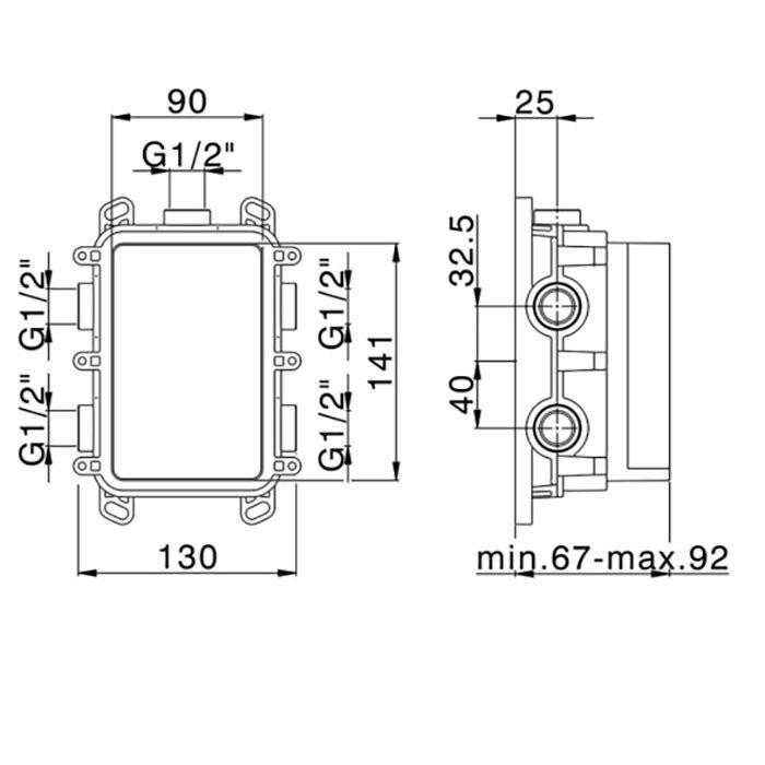 Cisal внутренняя часть смесителя za00b03004 vita, цвет: