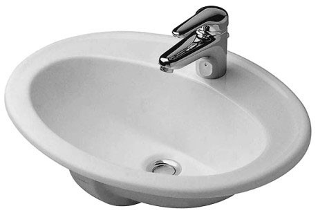 Duravit раковина встраиваемая сверху 61х49см, duraplus, 0472620000 цвет: белый