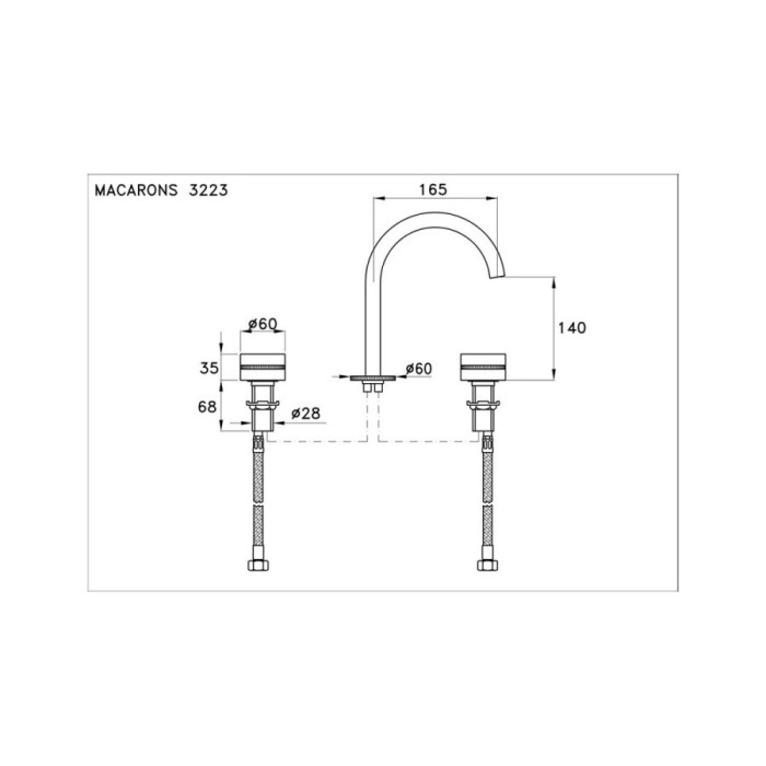 Stella смеситель для раковины, macarons, золото арт. mc00021au00