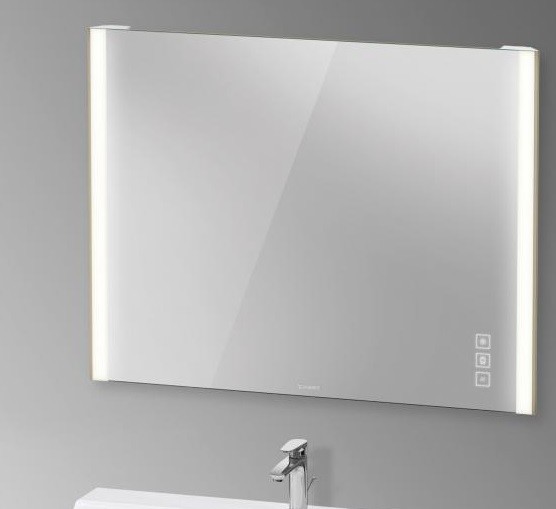Duravit зеркало с подсветкой и подогревом 1020 мм х 800 мм, версия icon, xviu, xv70430b1b1 цвет: матовое шампанское