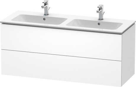 Duravit тумба подвесная под две раковины, l-cube, lc625801818 цвет: gres pietra grey opaco