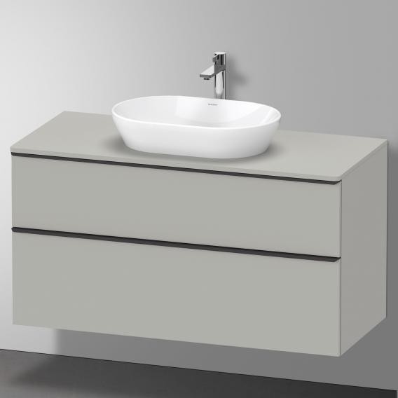 Duravit тумба подвесная под раковину 1200 мм х 550 мм и консолью, d-neo, de496900707 цвет: бетонно-серый матовый