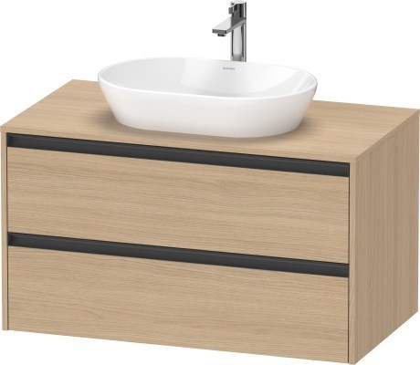 Duravit тумба подвесная под раковину 550 мм х 1000 мм х 568 мм, ketho.2, k24896030300000 цвет: натуральный дуб