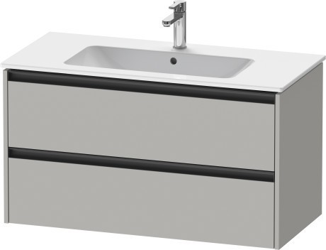 Duravit тумба подвесная под раковину 480 мм х 1010 мм х 550 мм, ketho.2, k25264007070000 цвет: бетонно-серый матовый