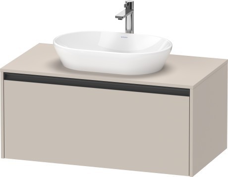 Duravit тумба подвесная под раковину 550 мм х 1000 мм х 459 мм, ketho.2, k24886091910000 цвет: серо-коричневый матовый