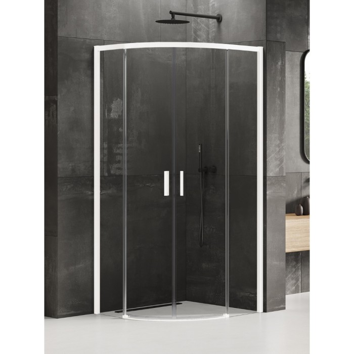 Душевое ограждение 90x90x200, New trendy Prime white, белый арт. K-3561