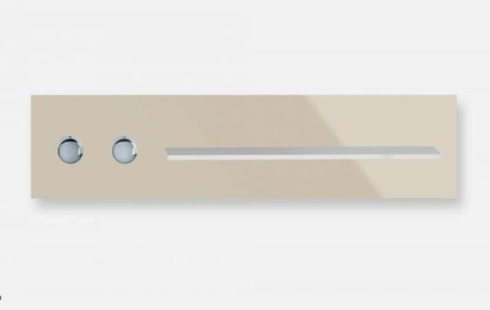 Keuco панель для ванны и душа с термостатом на 2 потребителя рукоятки слева, metime_spa, кашемир глянцевый арт. 56162 011801