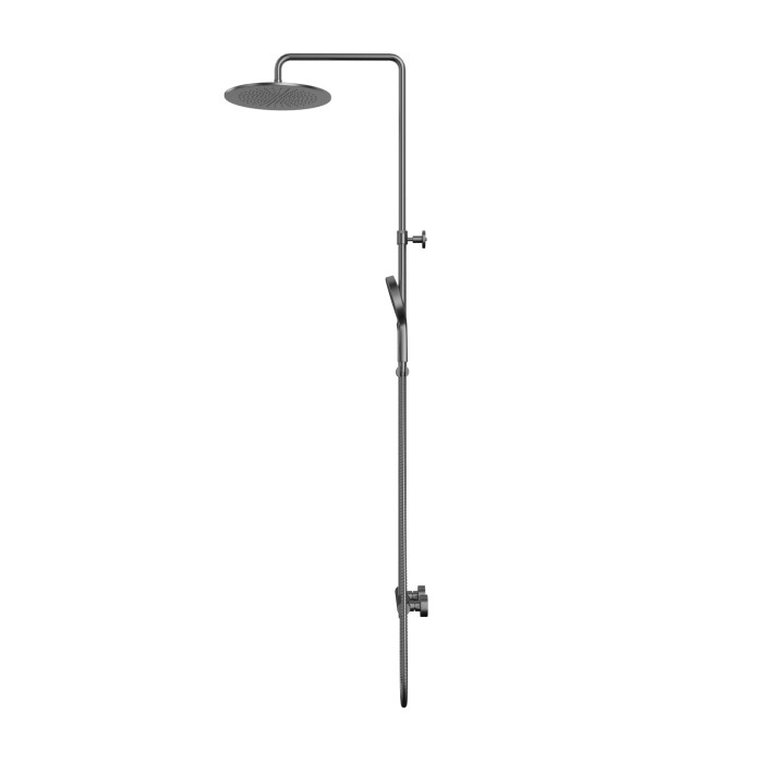 Душевая система наружного монтажа, Whitecross Y gunmetal, оружейная сталь арт. Y1244TOPGM