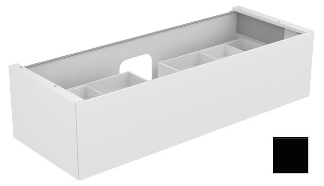 Keuco тумба подвесная под раковину с одним выдвижным фронтом, edition 11, черный арт. 31361 330000