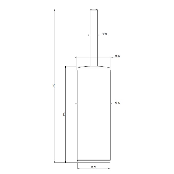 Gessi Ершик напольный, Rilievo, 59543#031 цвет: хром