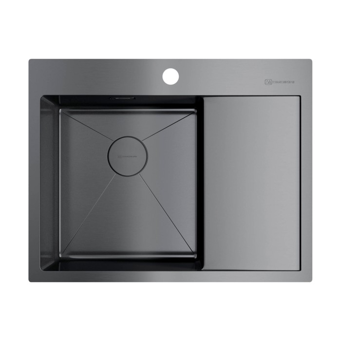 Omoikiri кухонная мойка Akisame 65-L, вороненая сталь арт. 4973097