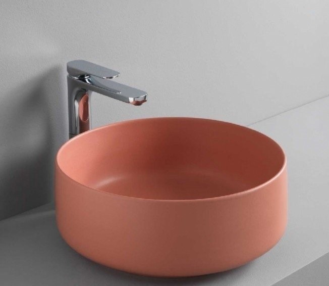 ArtCeram раковина (накладная), col001 14 00 cognac цвет: красный