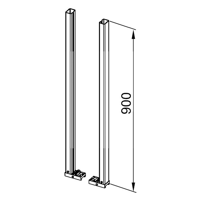 TECE удлиненные опоры для модулей, регулировка высоты 20- 50см, profil - 9030028
