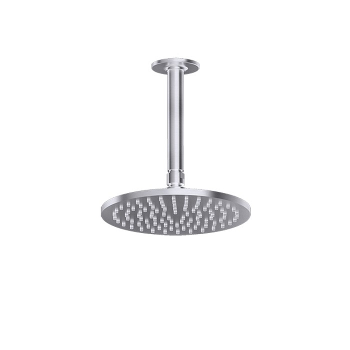Gessi Потолочная душевая головка шарнирная на 1/2", d200мм, длина изготавливается под заказ, Inciso, 58150#149 цвет: finox