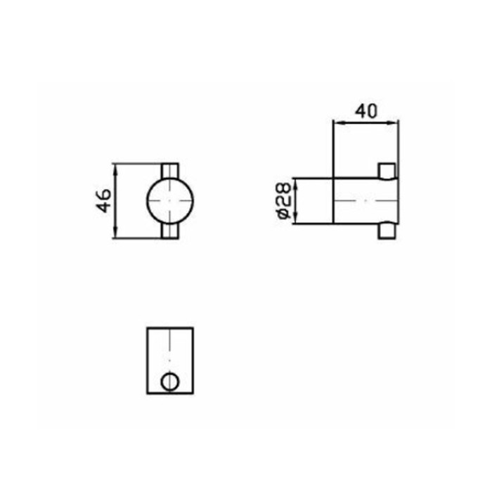Zucchetti крючок, подвесной, helm, нержавеющая сталь арт. zad850.x