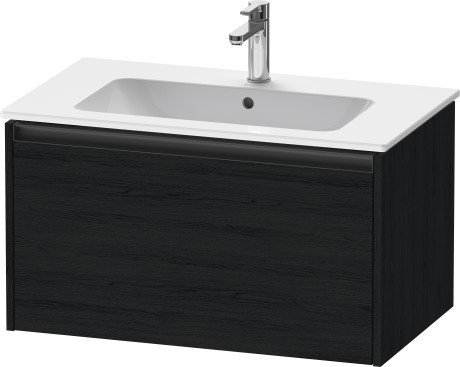 Duravit тумба подвесная под раковину 480 мм х 810 мм х 440 мм, ketho.2, k25063016160000 цвет: чёрный дуб