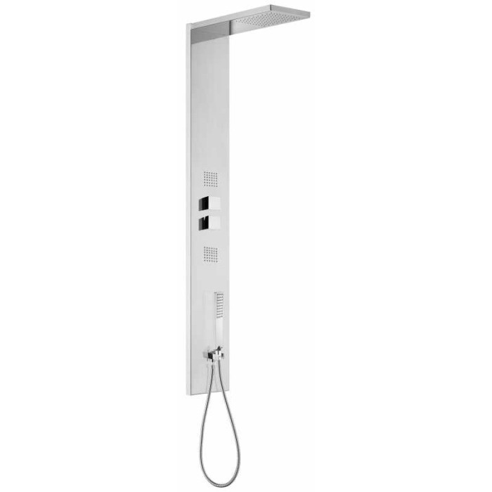 Bossini душевая панель panel 3 monocomando, manhattan, хром арт. l00890.030