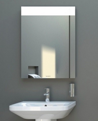 Duravit зеркало с подсветкой, durastyle, ds7467 цвет: белый алюминий