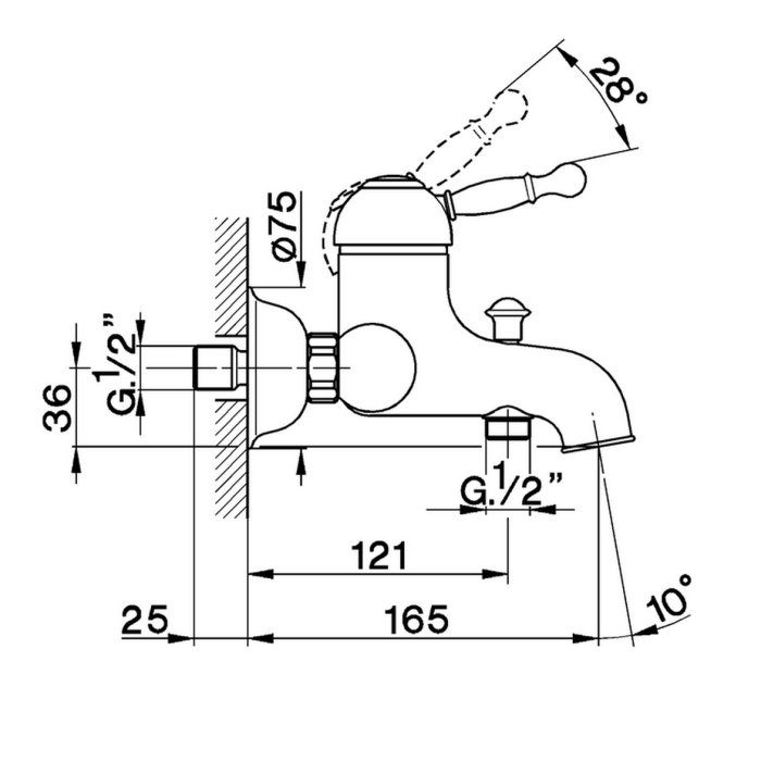 Cisal смеситель для ванны ay00013027 arcana royal цвет: бронза