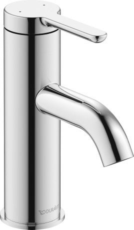 Duravit однорычажный смеситель для раковины s 155 мм, c.1, c11010002010 цвет: хром