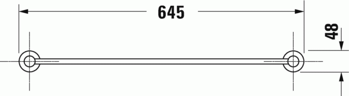 Duravit держатель для полотенца, d-code, 0099241000 цвет: хром