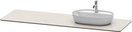 Duravit столешница для раковины кварцевый камень структурный, luv, lu9468r2525
