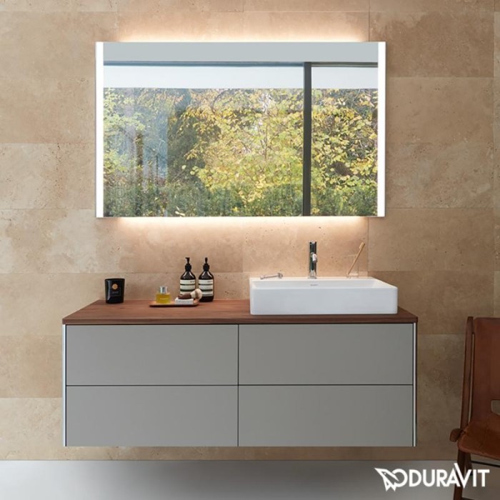 Duravit зеркало с подсветкой, xsquare, xs701300000 цвет: