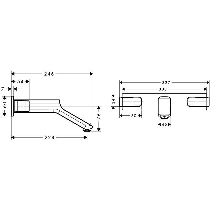 AXOR смеситель для раковины, Urquiola, никель арт. 11043820