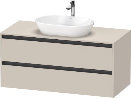 Duravit тумба подвесная под раковину 550 мм х 1200 мм х 568 мм, ketho.2, k24897083830000 цвет: серо-коричневый суперматовый