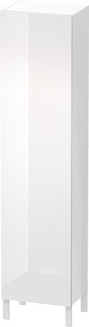 Duravit шкаф-пенал подвесной, l-cube, lc1191r2222 цвет: белый глянцевый