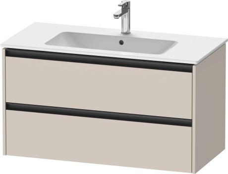 Duravit тумба подвесная под раковину 480 мм х 1010 мм х 550 мм, ketho.2, k25264083830000 цвет: серо-коричневый суперматовый