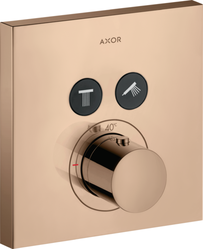 AXOR термостат для душа, ShowerSelect, красное золото арт. 36715300
