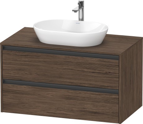 Duravit тумба подвесная под раковину 550 мм х 1000 мм х 568 мм, ketho.2, k24896021210000 цвет: орех темный