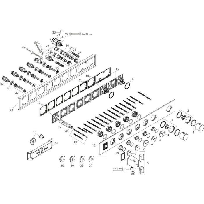 AXOR термостат для душа, ShowerSolutions, черный арт. 18358340