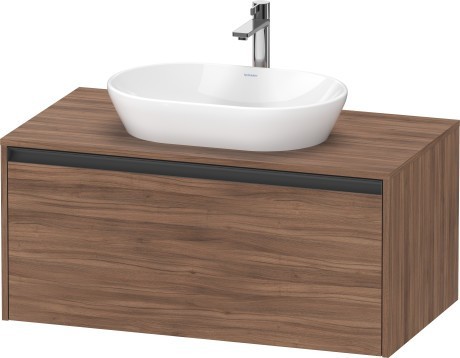 Duravit тумба подвесная под раковину 550 мм х 1000 мм х 459 мм, ketho.2, k24886079790000 цвет: орех натуральный