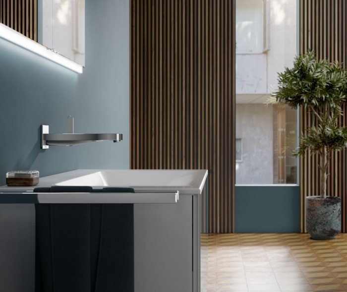 Keuco смеситель однорычажный для раковины вылет 241 мм, dn 15, ixmo, хром арт. 59516 011302