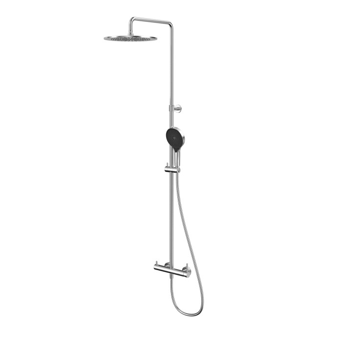 Душевая система наружного монтажа, Whitecross Y brushed nickel, брашированный никель арт. Y1244TOPNIB