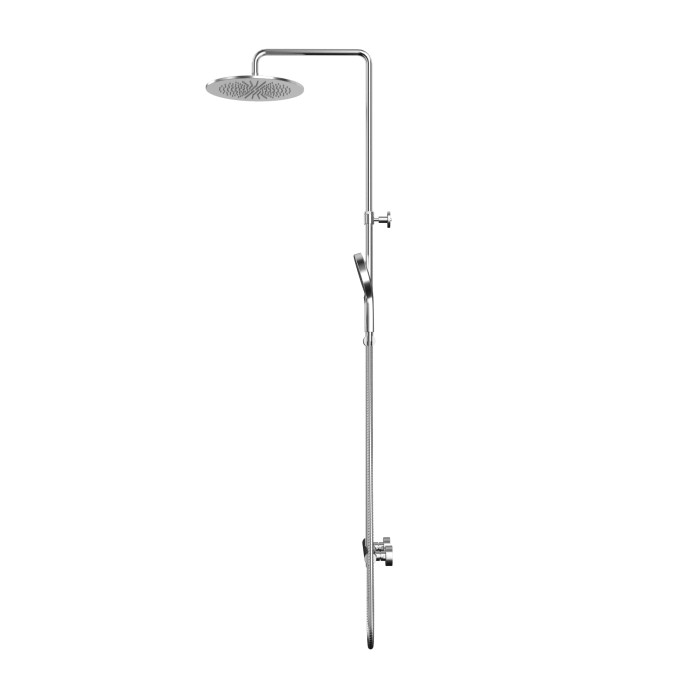 Душевая система наружного монтажа, Whitecross Y brushed nickel, брашированный никель арт. Y1244TOPNIB