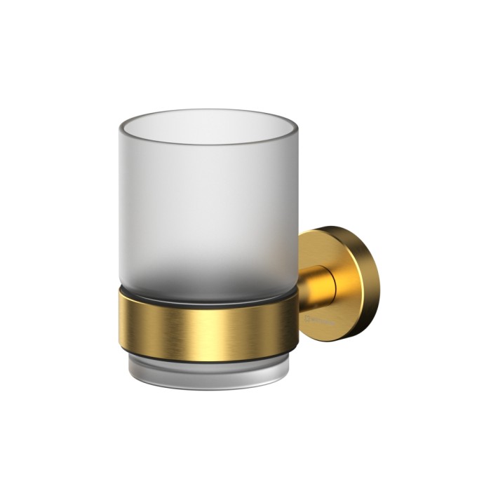 Стакан для зубных щеток, подвесной, Whitecross Ergo gold brushed, брашированное золото арт. ER2230GLB