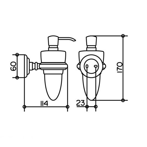 Keuco стеклянная колба для дозатора жидкого мыла, astor, опал арт. 04950 009000