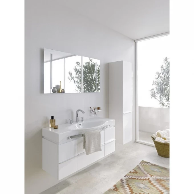 LAUFEN шкафчик высокий 4 полки стеклянные, петли слева 350x335x1650 мм, PALACE - 4.0202.1.075.463.R