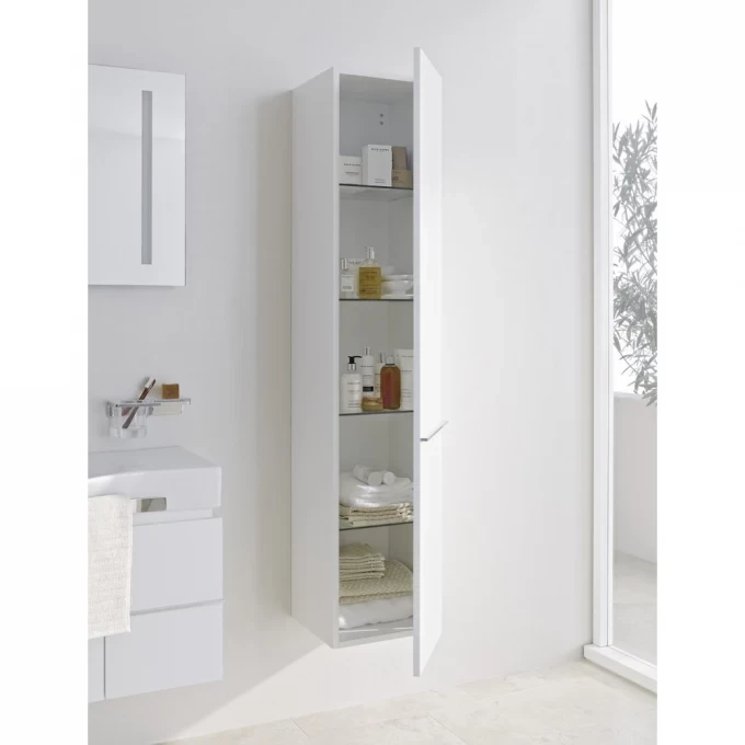 LAUFEN шкафчик высокий 4 полки стеклянные, петли слева 350x335x1650 мм, PALACE - 4.0202.1.075.463.R